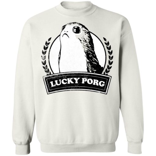 Star Wars Merch Eipisode VIII The Last Jedi Lucky Porg Crew Sweatshirt