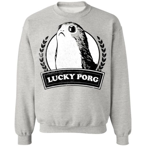 Star Wars Merch Eipisode VIII The Last Jedi Lucky Porg Crew Sweatshirt