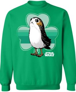 Star Wars Merch Eipisode VIII The Last Jedi Porg Clover Crew Sweatshirt