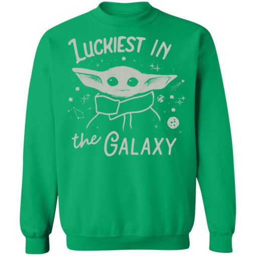 Star Wars Merch The Mandalorian Luchiest In The Galaxy Grogu Crew Sweatshirt