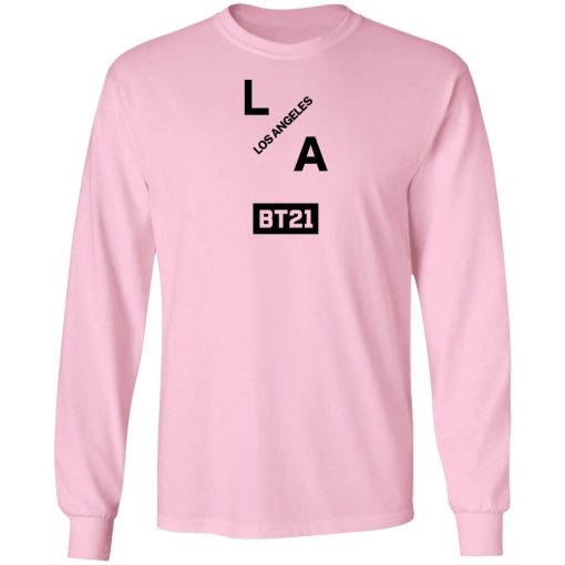 Bt21 Merch BT21 Group LA Long Sleeve Top White