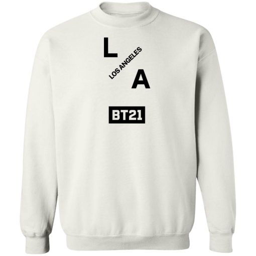 Bt21 Merch BT21 Group LA Long Sleeve Top White