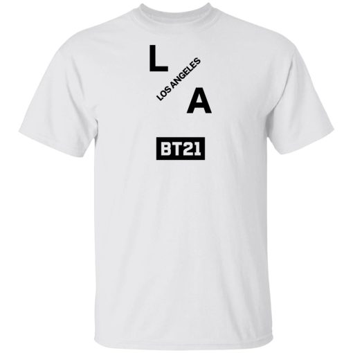 Bt21 Merch BT21 Group LA Long Sleeve Top White