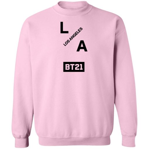 Bt21 Merch BT21 Group LA Long Sleeve Top White