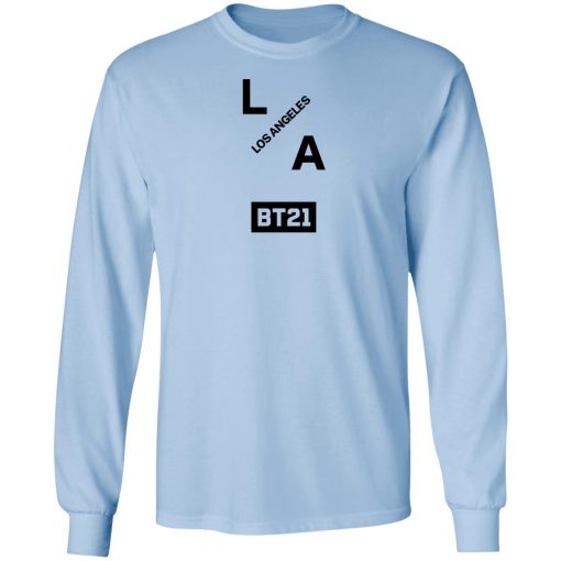 Bt21 Merch BT21 Group LA Long Sleeve Top White