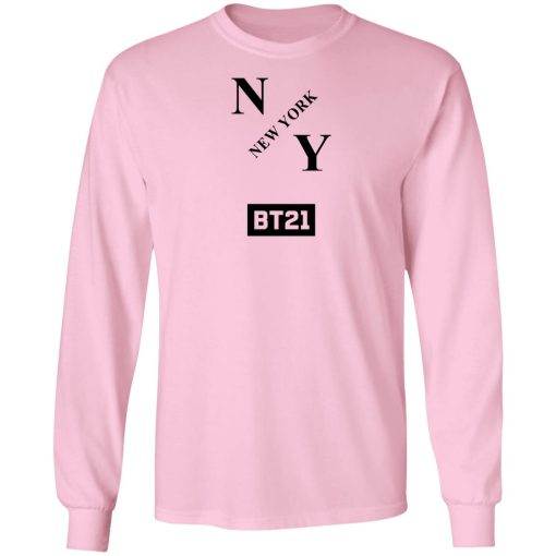 Bt21 Merch BT21 Group NY Long Sleeve Top White