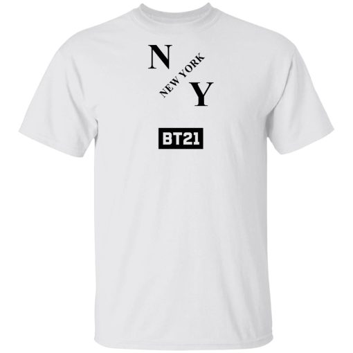 Bt21 Merch BT21 Group NY Long Sleeve Top White