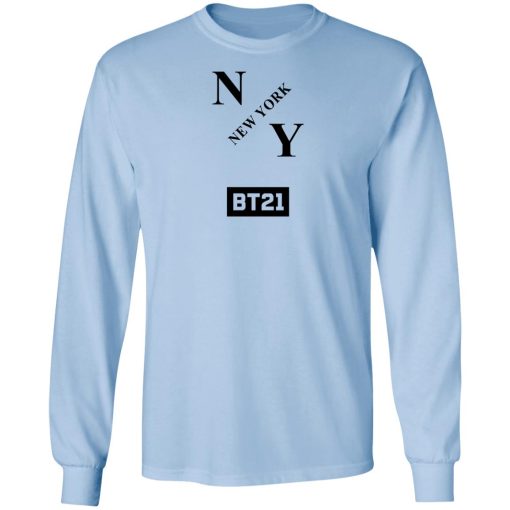 Bt21 Merch BT21 Group NY Long Sleeve Top White