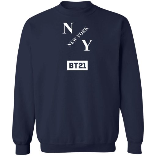 Bt21 Merch BT21 Group NY Hoodie Black