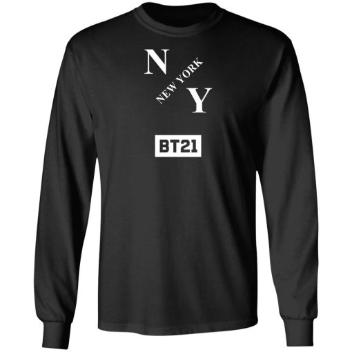 Bt21 Merch BT21 Group NY Hoodie Black