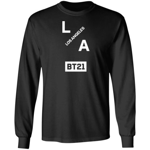 Bt21 Merch BT21 Group LA Hoodie Black