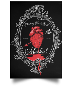 Morbid Podcast Merch Bleeding Hearts Ball Poster