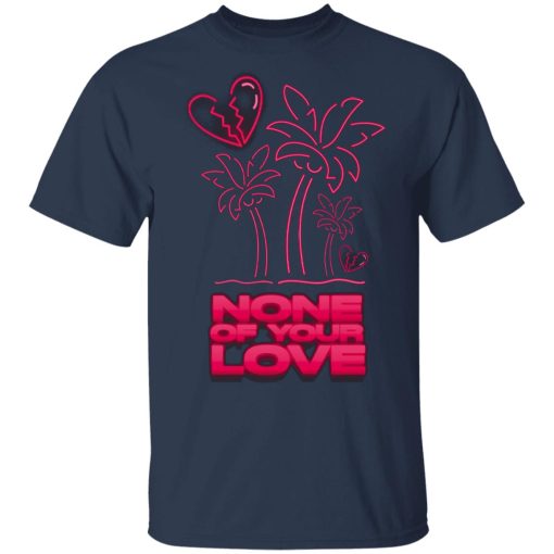 Lil Tjay Merch None Of Your Love Tee Black