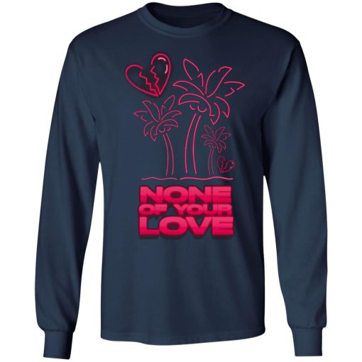 Lil Tjay Merch None Of Your Love Tee Black