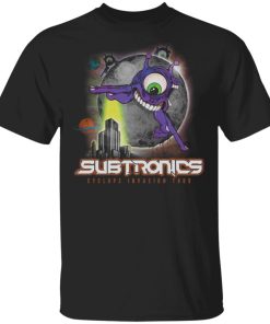 Subtronics Merch Cyclops Invasion Tour Black Tee