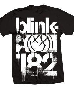 Blink 182 Tour Merch 3 Bars T-Shirt Black