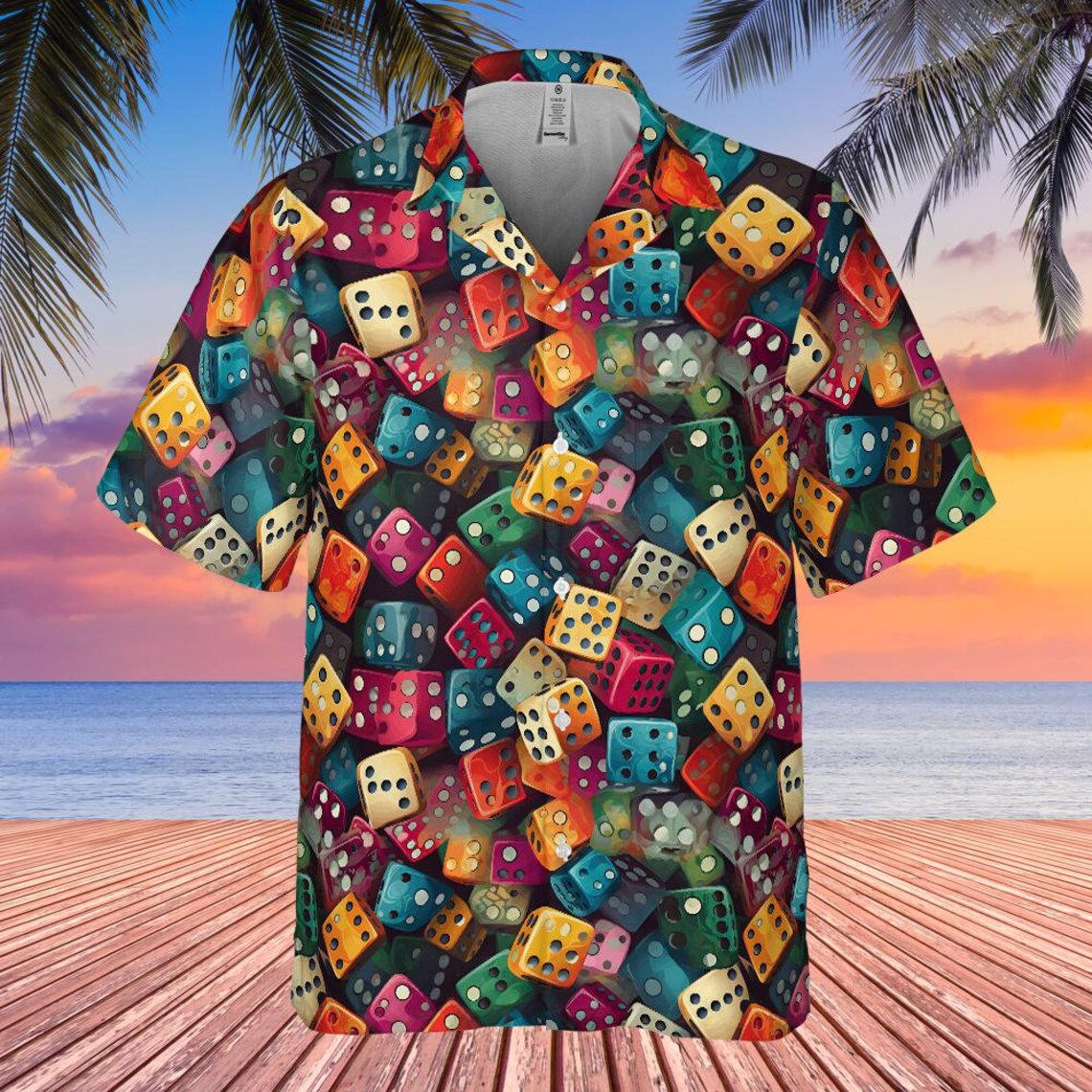 Abstract Dice Hawaiian Shirt