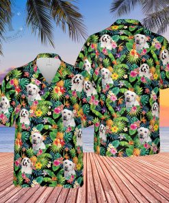 Pet Photo Beach Pineapple Short Sleeve Hawaiian Shirt